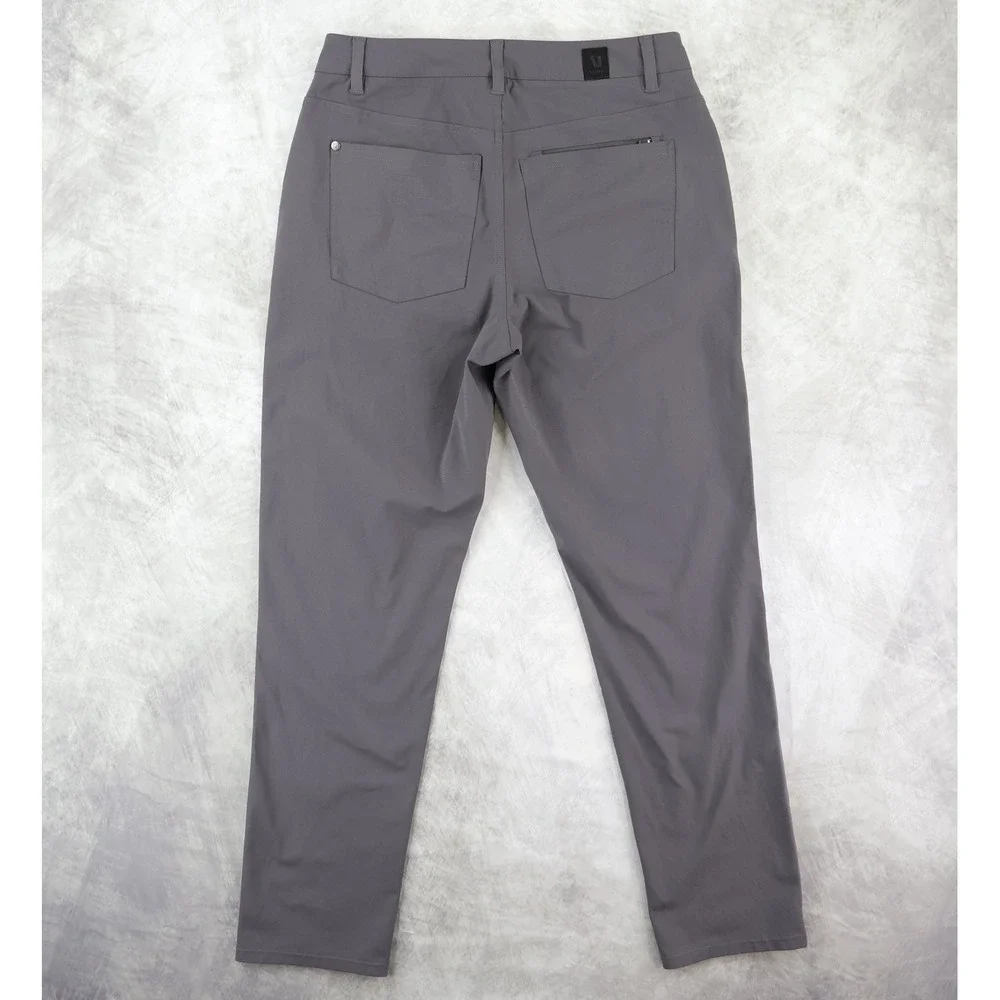 Vuori Meta Pants Mens 28x30 Charcoal Grey Performance Stretch Chino Trousers